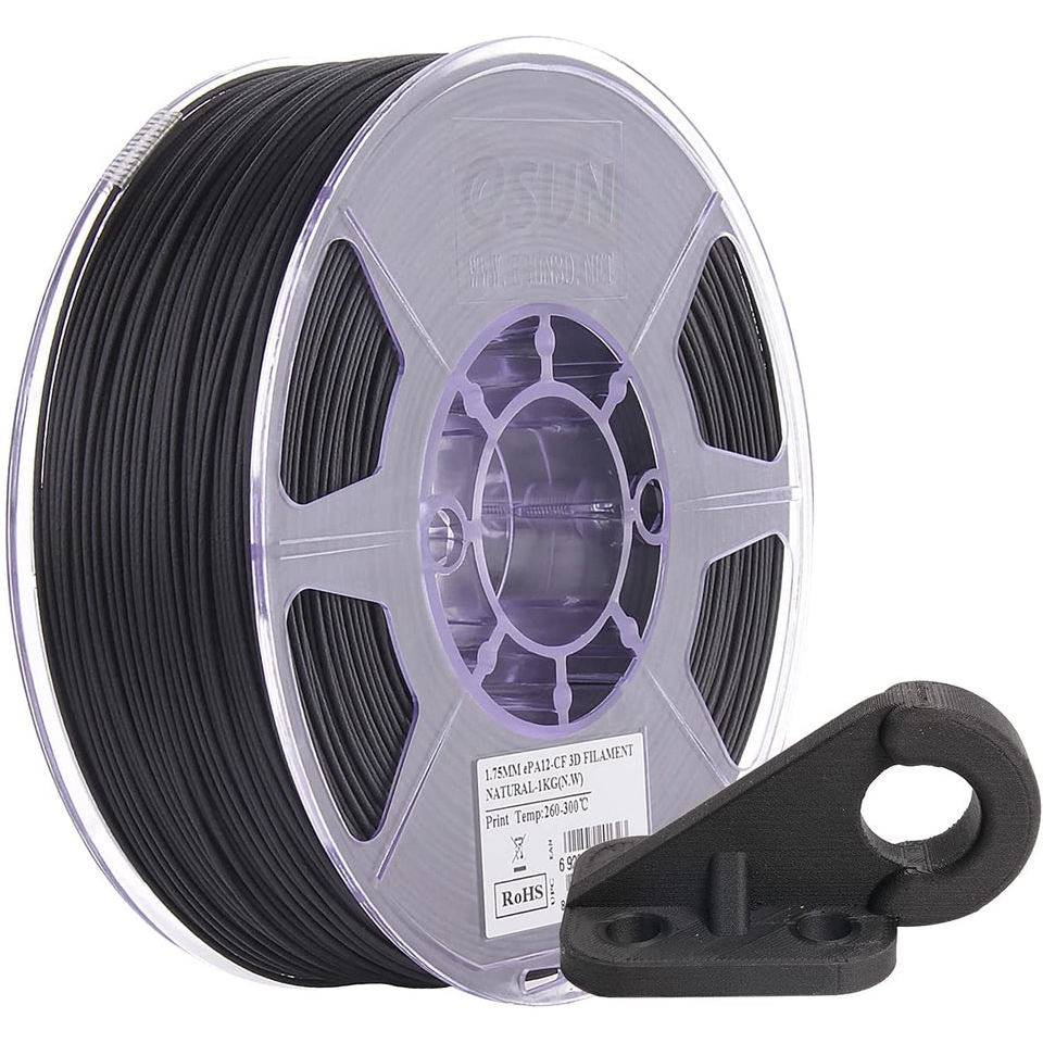 PA-CF, PA12-CF, PAHT-CF Nylon Carbon Fiber eSun Filament