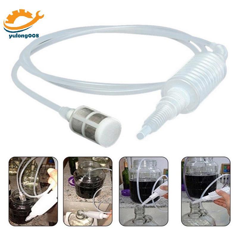 [MR] Brewing Siphon ท่อไวน์เบียร์เครื่องมือ Brewing เกรดอาหารทํา Brewing พลาสติก Hand Transfer ปั๊มค