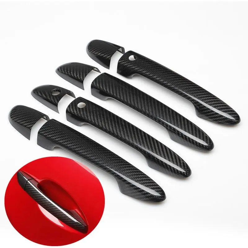 For mazda cx-5 cx5 CX 5 2012-2022 Styling Carbon Fiber Chrome Car Door Handle Cover Trim Car Accesso