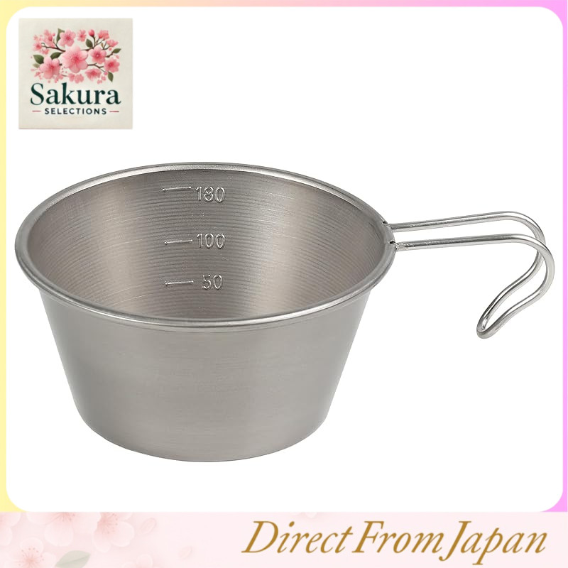 Captain Stag Titanium Stacking Cups – Durable Lightweight Outdoor Drinkware