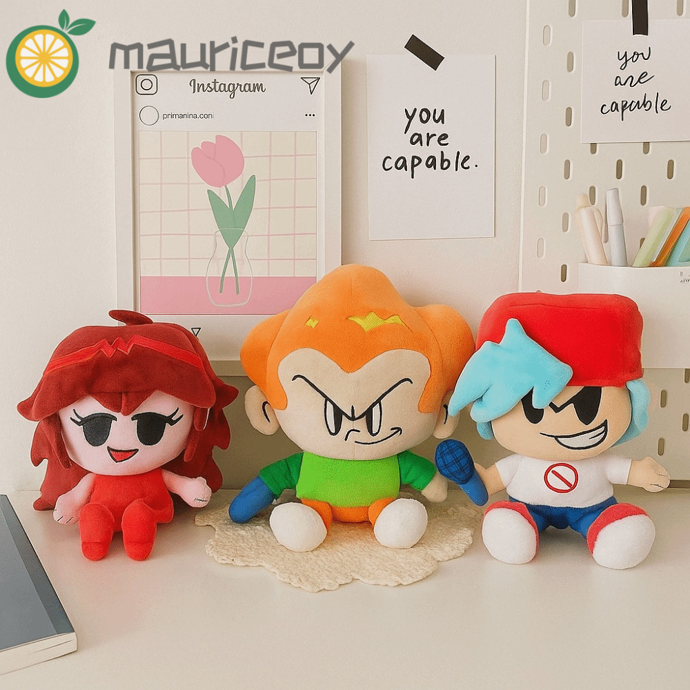 MAURICEOYA Pico Darnell ของเล่นตุ๊กตา,ตุ๊กตาสัตว์นุ่ม FNF Nene ของเล่นตุ๊กตา, Kawaii สีสันน่ารักอะนิ