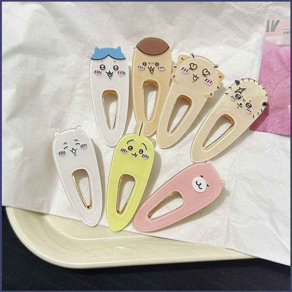 HQ3 กิ๊บติดผมอะคริลิค Chikawa caroon น่ารัก hachiware usagi momonga rakko คลิปจระเข้ กิ๊บติดผม Headd