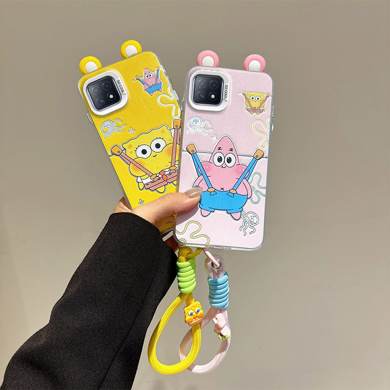 เคส OPPO A73 5G เคสชุบเงินเคสการ์ตูนเคสโทรศัพท์แบบแข็ง BB-CYED