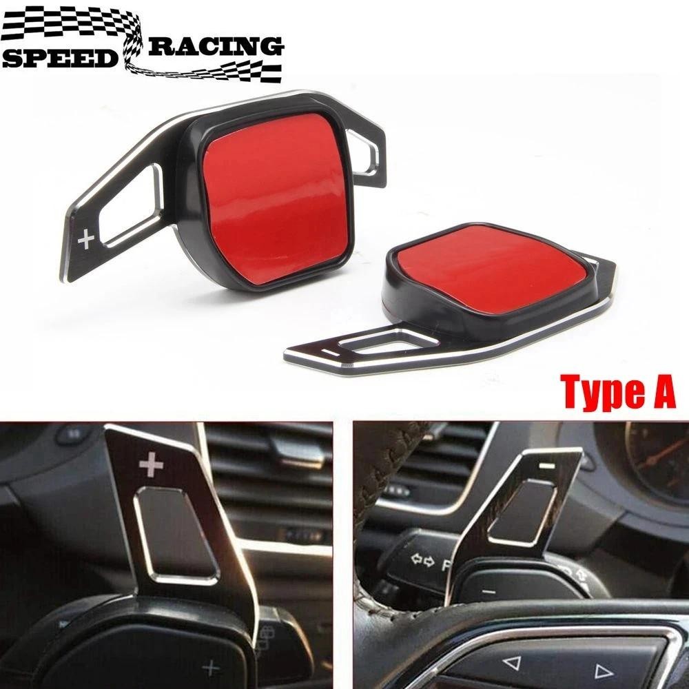 1 คู่อลูมิเนียมพวงมาลัยรถ Paddles Extension Paddle Shifter สําหรับ Audi A3 S3 A4L A5 S5 Q5 A6L S6 C6