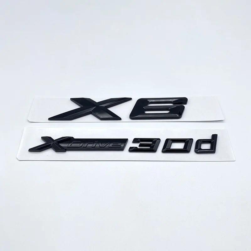 สําหรับ BMW X6 รถ Fender Emblem Badge Trunk สติกเกอร์ XDrive28i XDrive30i XDrive35i XDrive40i XDrive