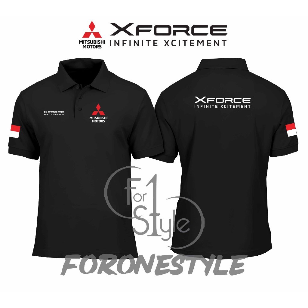 🎐 MITSUBISHI XFORCE INFINITE COLLAR POLOSHIRT - MITSUBISHI XFORCE POLO - MITSUBISHI POLO