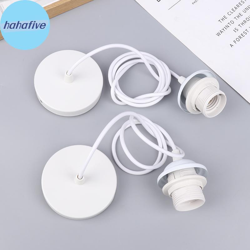 HAHA Retro E27 แขวนโคมไฟ 1 M/1.5 M แขวนลวดโคมไฟเพดานผู้ถือซ็อกเก็ตโคมไฟฐานสําหรับแขวนจี้ไฟ TH