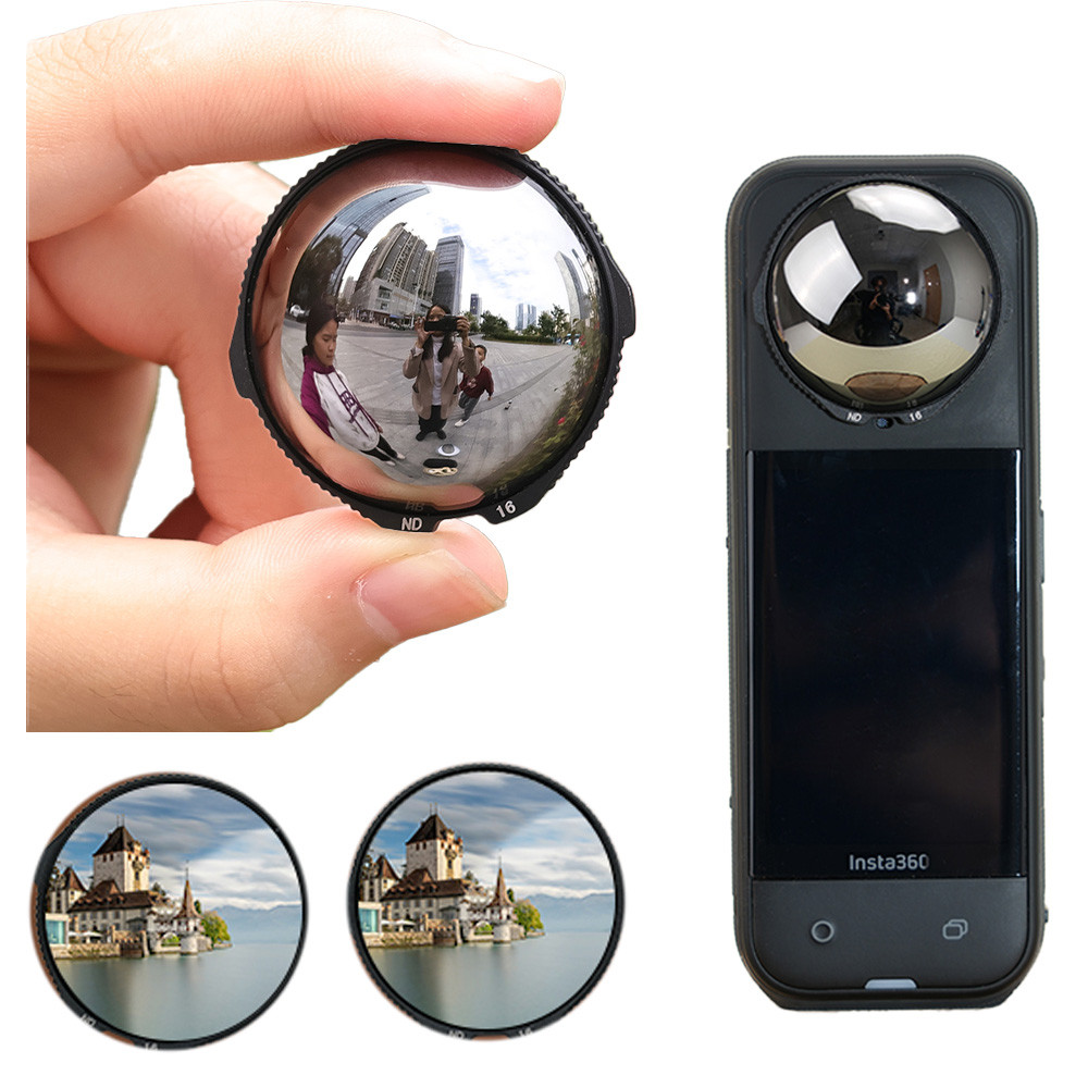 X5 ตัวกรองกระจก ND 16 32 64 เลนส์สําหรับกล้องกีฬา Insta360 X5