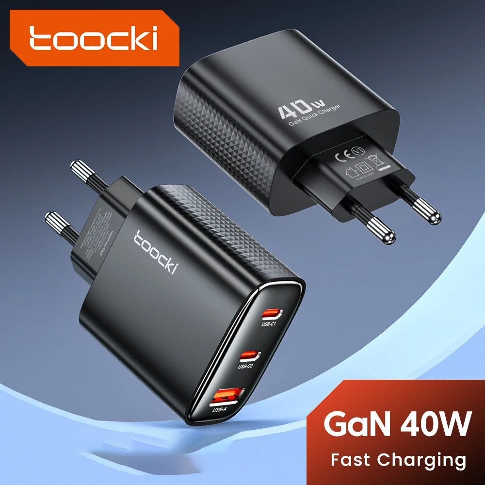 PITIKIH Toocki หัวชาร์จเร็ว GaN หลายพอร์ต USB Type C 40W - TCT40-22EUHIGH