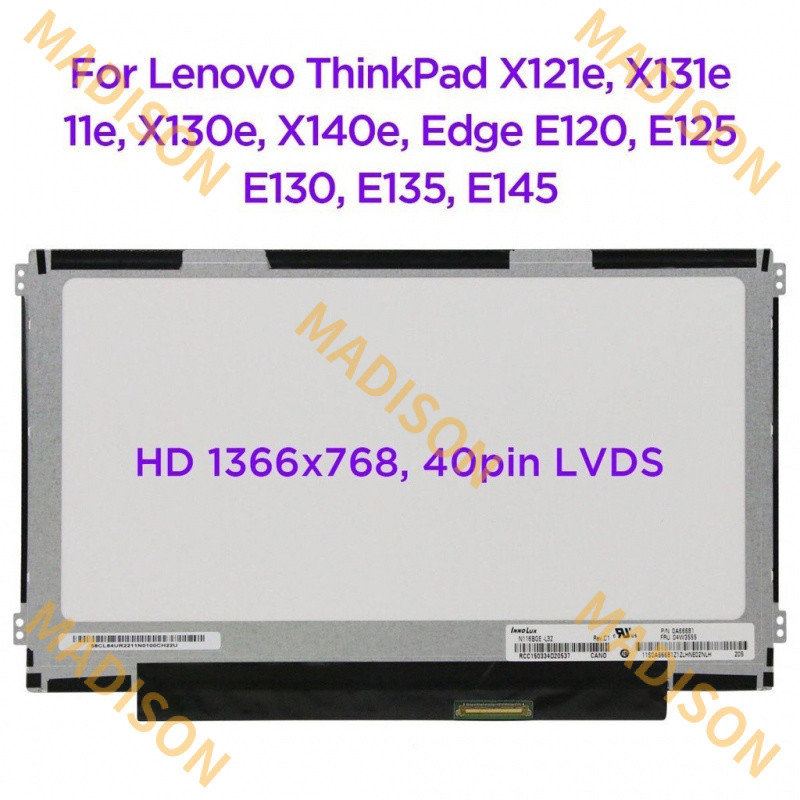11.6 แล็ปท็อปหน้าจอ LCD N116BGE-L32 L42 b116xw03 ltn116at07 m116nwr1 R3 สําหรับ Lenovo S20-30 ThinkP