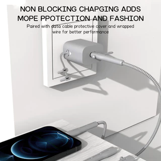 เคสอะแดปเตอร์ชาร์จ ซิลิโคนบาง สําหรับที่ชาร์จ Compatible for iPhone 20W ตัวป้องกันสายชาร์จ