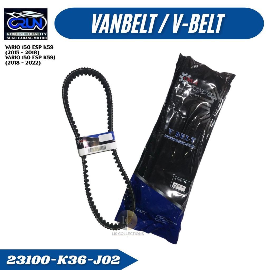 23100-K36-J01 Vanbelt Honda Vario 150 ESP K59 K59J 23100K36J02 V-Belt Fanbelt ไดรฟ์เข็มขัดมอเตอร์ CR