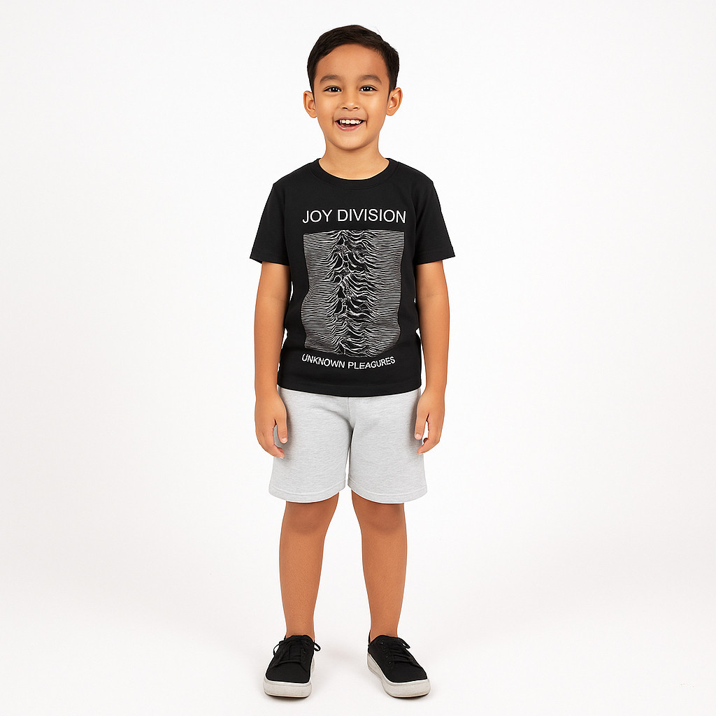 Joy Division Art 2 l Cotton Combed เสื้อยืดเด็ก Unisex S-XXXL
