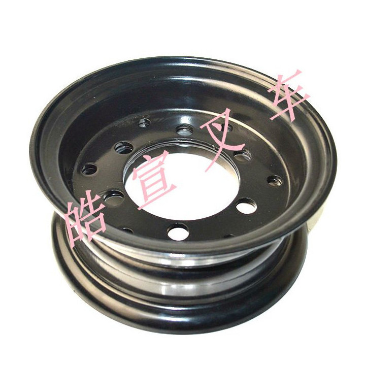 ล้อสตีลล้อหลังขนาด 500-8 พร้อมอุปกรณ์ประกอบนำเข้า สำหรับรถยก Mitsubishi/TCM รุ่น FBT15, FB15P, FB18P