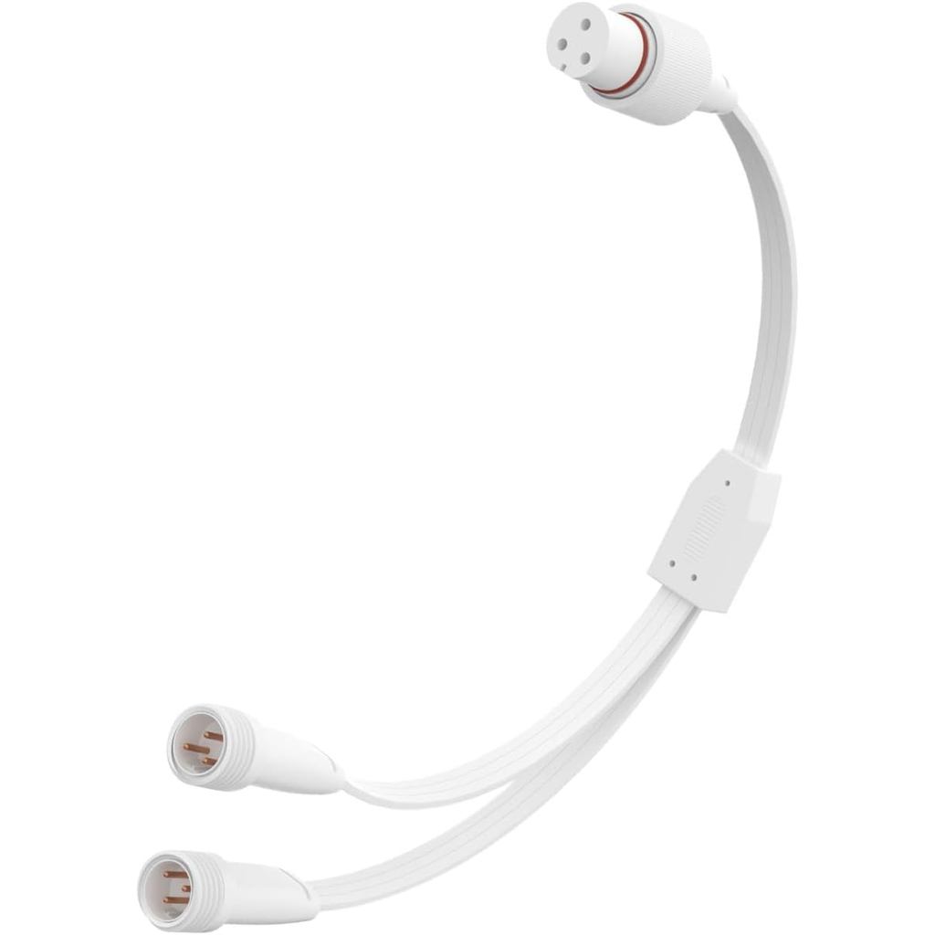 1 หญิง 2 ชาย Y-Splitter สําหรับ Govee ไฟกลางแจ้งถาวร, สายต่อรูปตัว Y เข้ากันได้กับ Govee H705A H705B