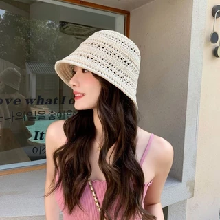 หมวกชาวประมง หมวก สไตล์เกาหลี ins มินิมอล แฟชั่น งแคมป์ เดินป่า หลากสี ระบายอากาศ สวย ส่งเร็ว