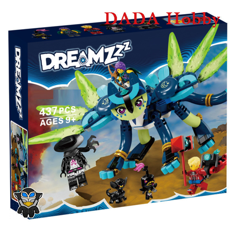 DADA Hobby DH3X ใช้งานร่วมกับ Dreamzz 71476 Zoey และ Zian the Cat-Owl Building blocks EQ1