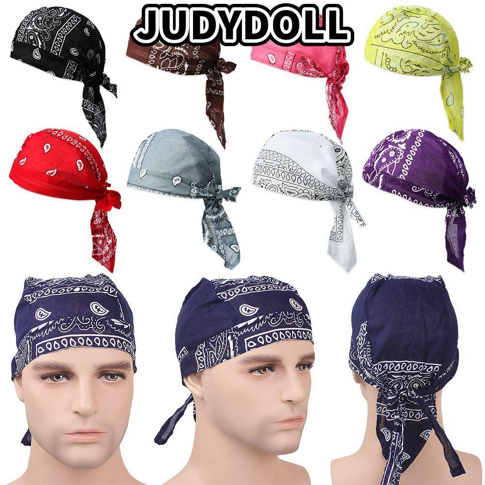 JUDYDOLL Pirate Hat Outdoor Sport Cancer Chemo Hat Cotton Elastic Headscarf Bandana