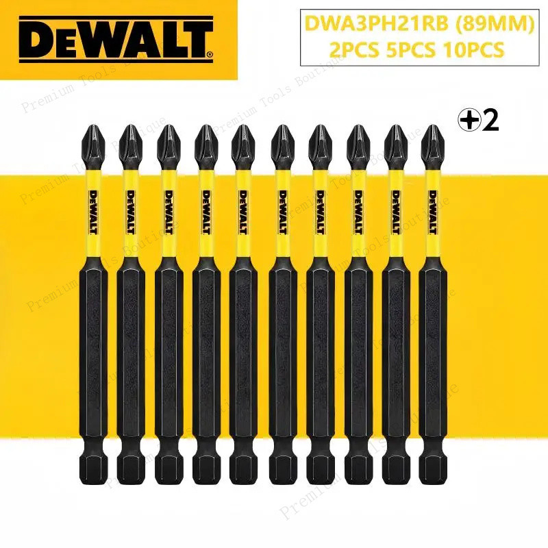 DEWALT DWA3PH21RB 2/5/10 pcs PH2 89 มม.สว่านกระแทก Bit Phillips Bit ไขควงไฟฟ้าบิตอุปกรณ์เสริมเครื่องมือ
