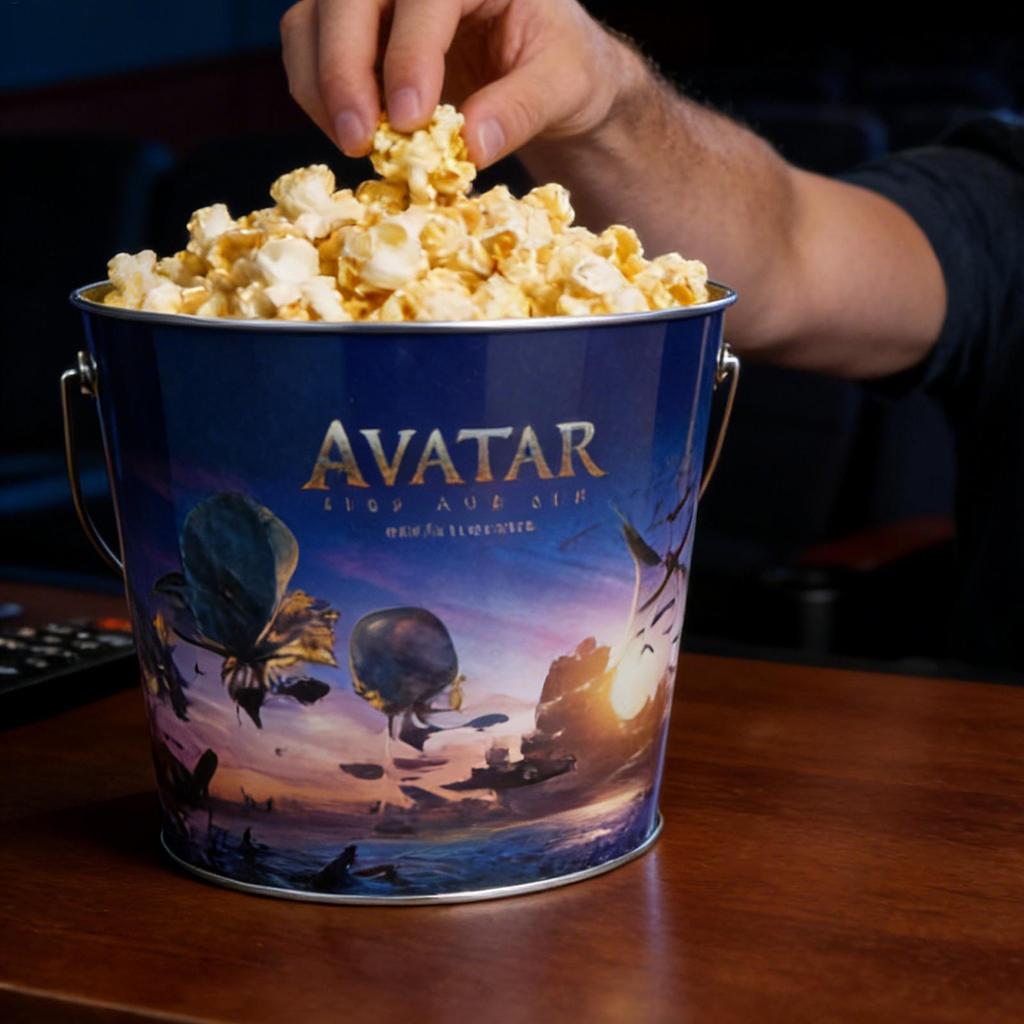 Avatar 3: Fire และ Ashes Popcorn Bucket Avatar 3 อะนิเมะภาพยนตร์อุปกรณ์ต่อพ่วงของขวัญวันเกิดเด็ก mue