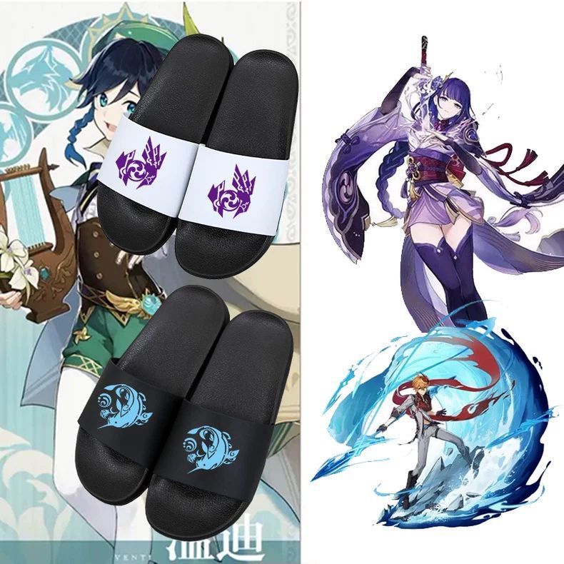 สินค้าใหม่พร้อมสต็อก Yuanshen รองเท้าแตะผู้ชายอินเทรนด์ Talia Co-Branded Thor Merchanted นักเรียน We