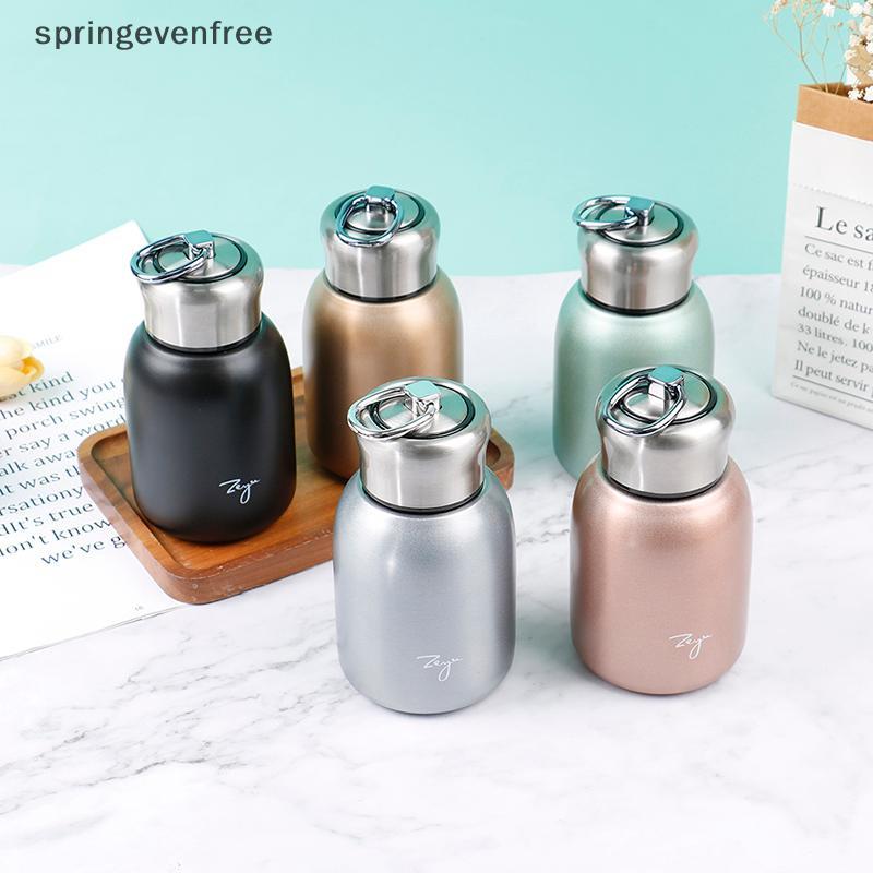Springevenfree 300ml กาแฟกระติกน้ําสูญญากาศน่ารักแบบพกพาขวดน้ําถ้วย th
