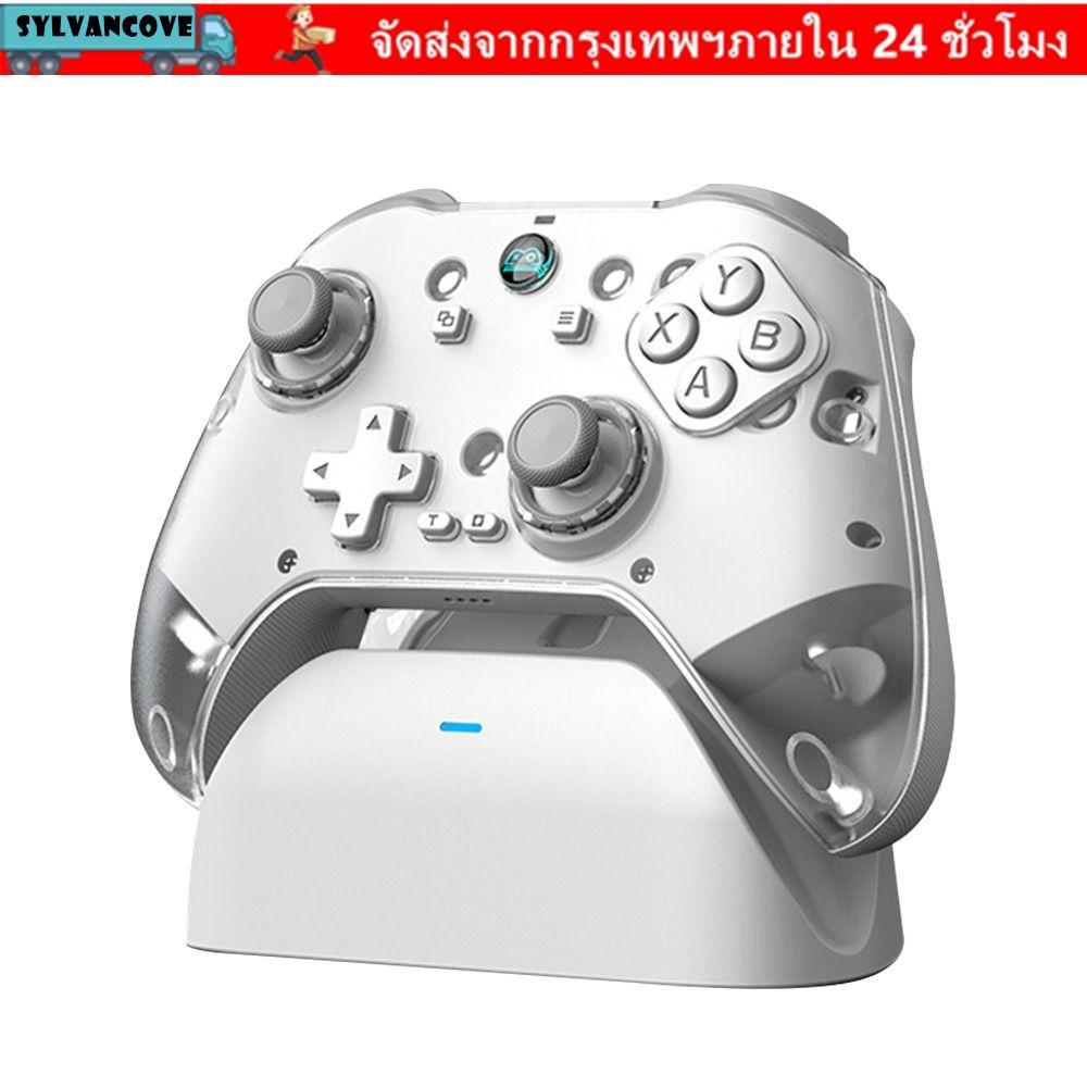 SYLV คอนโทรลเลอร์บลูทูธไร้สาย,บลูทูธ 5.3 Z04 BT ตัวควบคุมเกม, Hall Effect Turbo Function Anti Slip Gamepad จอยสติ๊กสําหรับสวิทช์/PC/Steam/iOS/Android