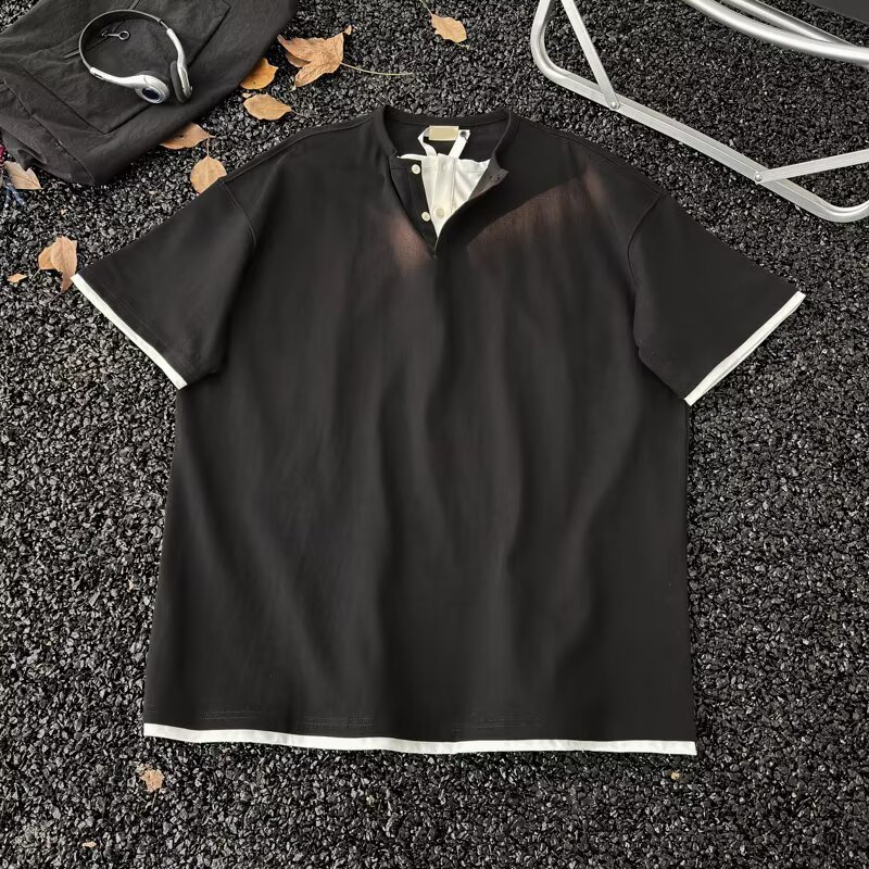 EERSHENSHI เสื้อยืดคอกลมแขนสั้น ออกแบบใหม่สำหรับวัยรุ่นในฤดูร้อน - รูปที่ 5