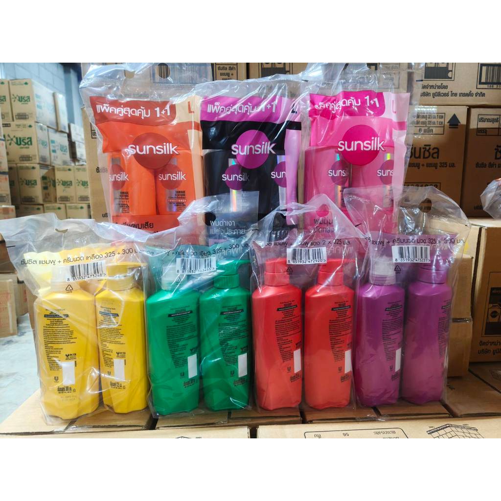 ไลฟ์ ลด 100 Sunsilk แชมพูซันซิล แพ็คคู่ (แชมพู+แชมพู / แชมพู+ครีมนวด ) ขนาด 300-400 มล. - 1