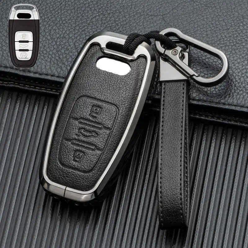 ฝาครอบสําหรับ Audi A6 A7 A8 A4 A5 B5 B6 Q7 TT R8 S5 S7 Remote Fob Shell อุปกรณ์เสริม