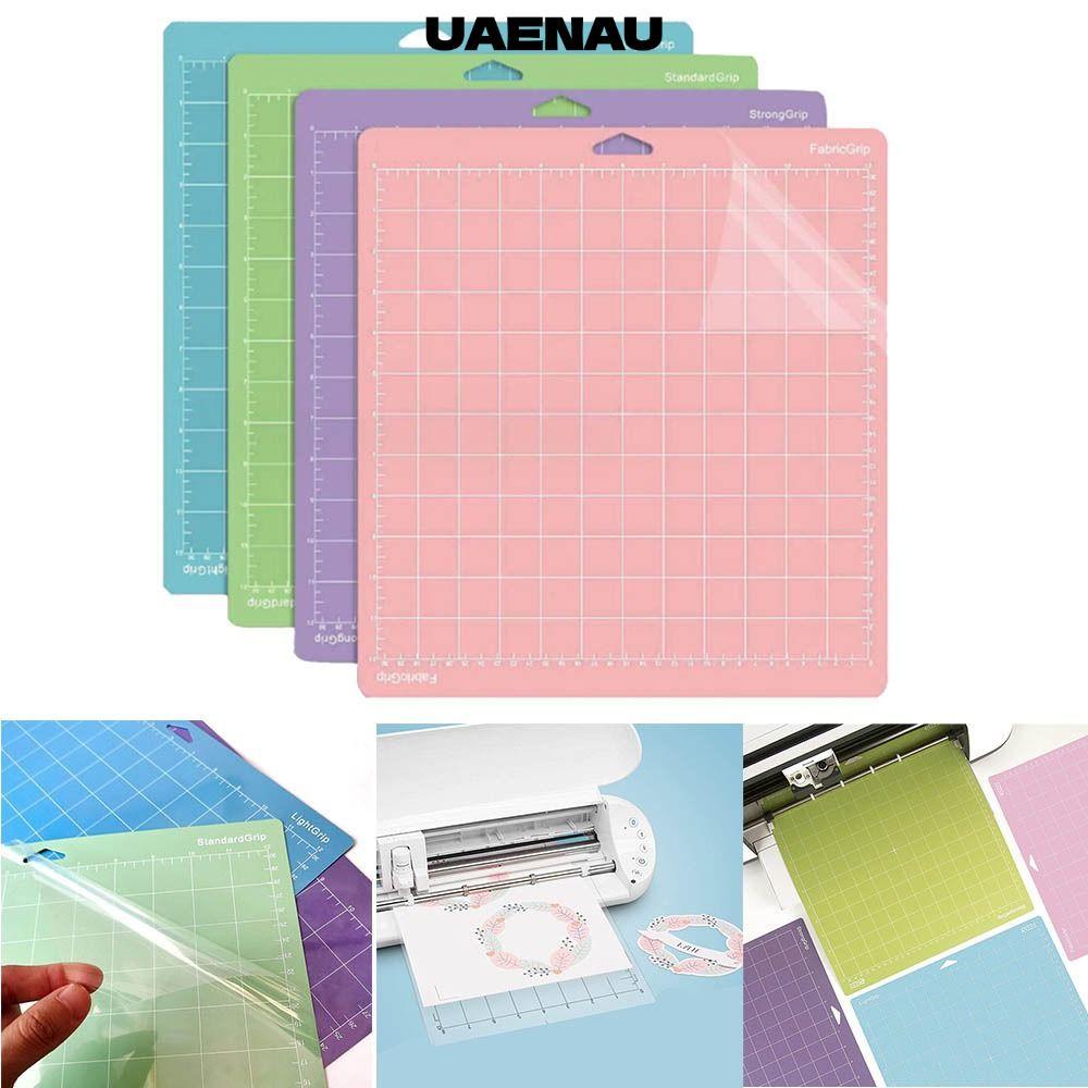 แผ่นรองตัด UAENAU, แผ่นรองตัดสต็อกการ์ดหนากาว, PVC แบบพกพา Strong Grip Cameo Silhouette ตัวอักษร|แผ่