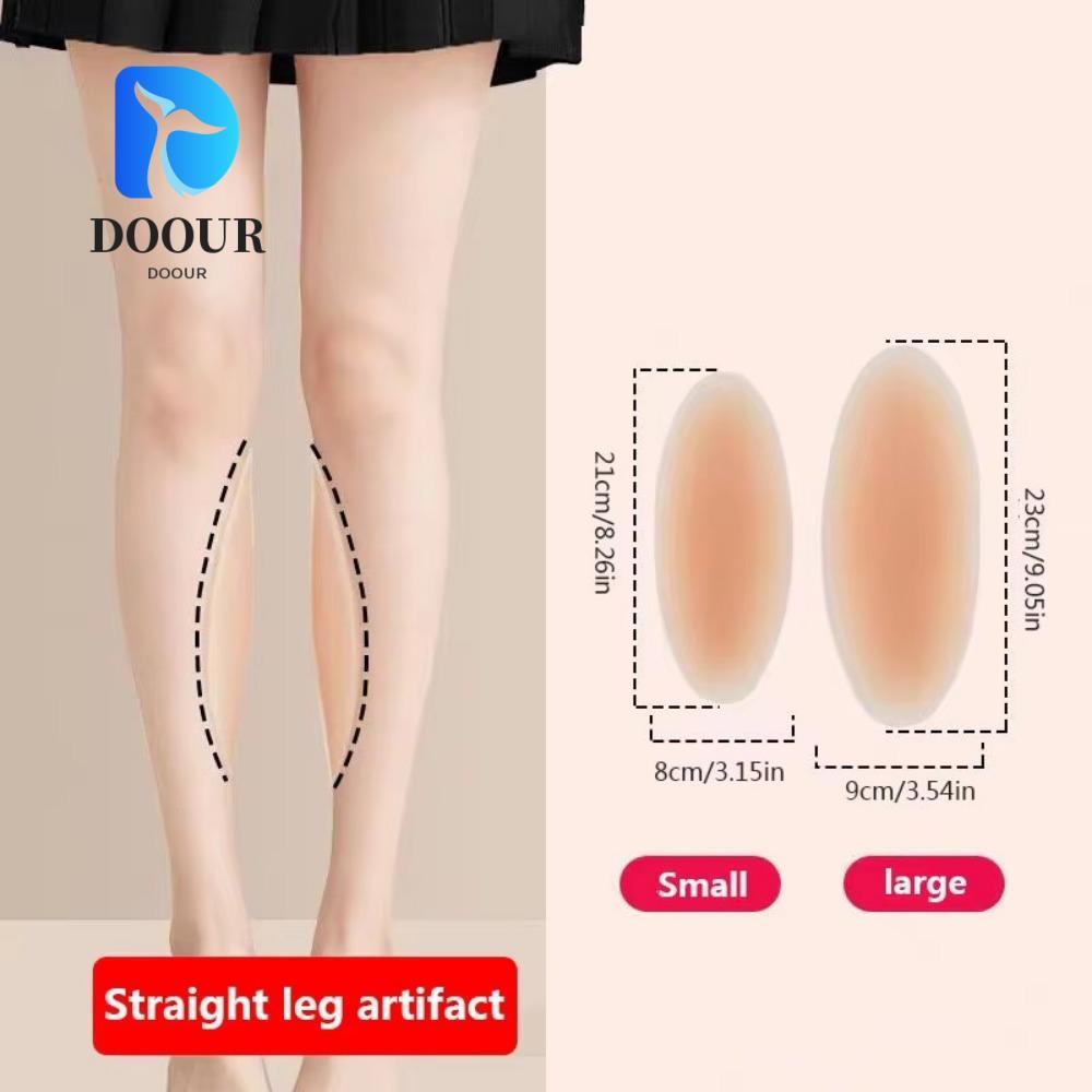 DOOUR แผ่นรองใต้วงkol คอนทัวร์ 2 ชิ้น, แผ่นรองรูปร่างขาซิลิโคนแบบใช้ซ้ำได้, กันลื่นสำหรับหลากหลายสถา