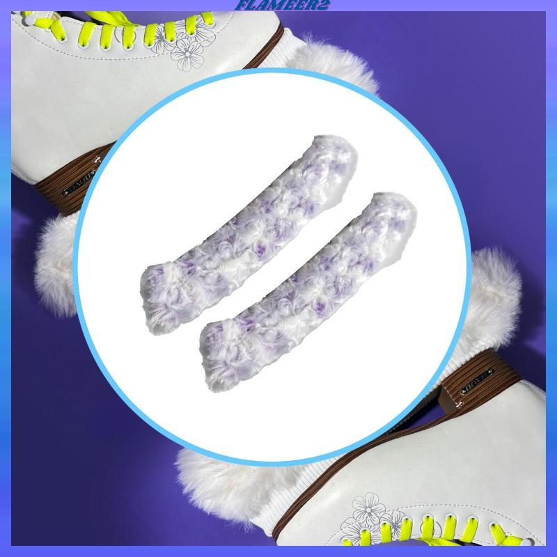 [Flameer2] Ice Skate Blade Protector Velvet Plush Water Absorbing Skate Cover สําหรับฮอกกี้รูปสเก็ตผ