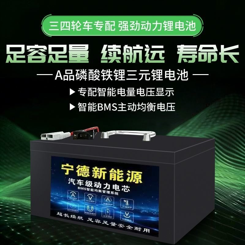 CATL LiFePO4 Battery 60V/72V สำหรับรถสาม/สี่ล้อไฟฟ้า ความจุสูง สำหรับขนส่งสินค้า