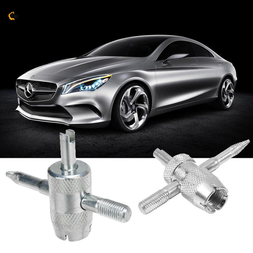 4-Way Valve Core Tool-4pcs ยางวาล์ว Stem Puller สําหรับจักรยานจักรยาน