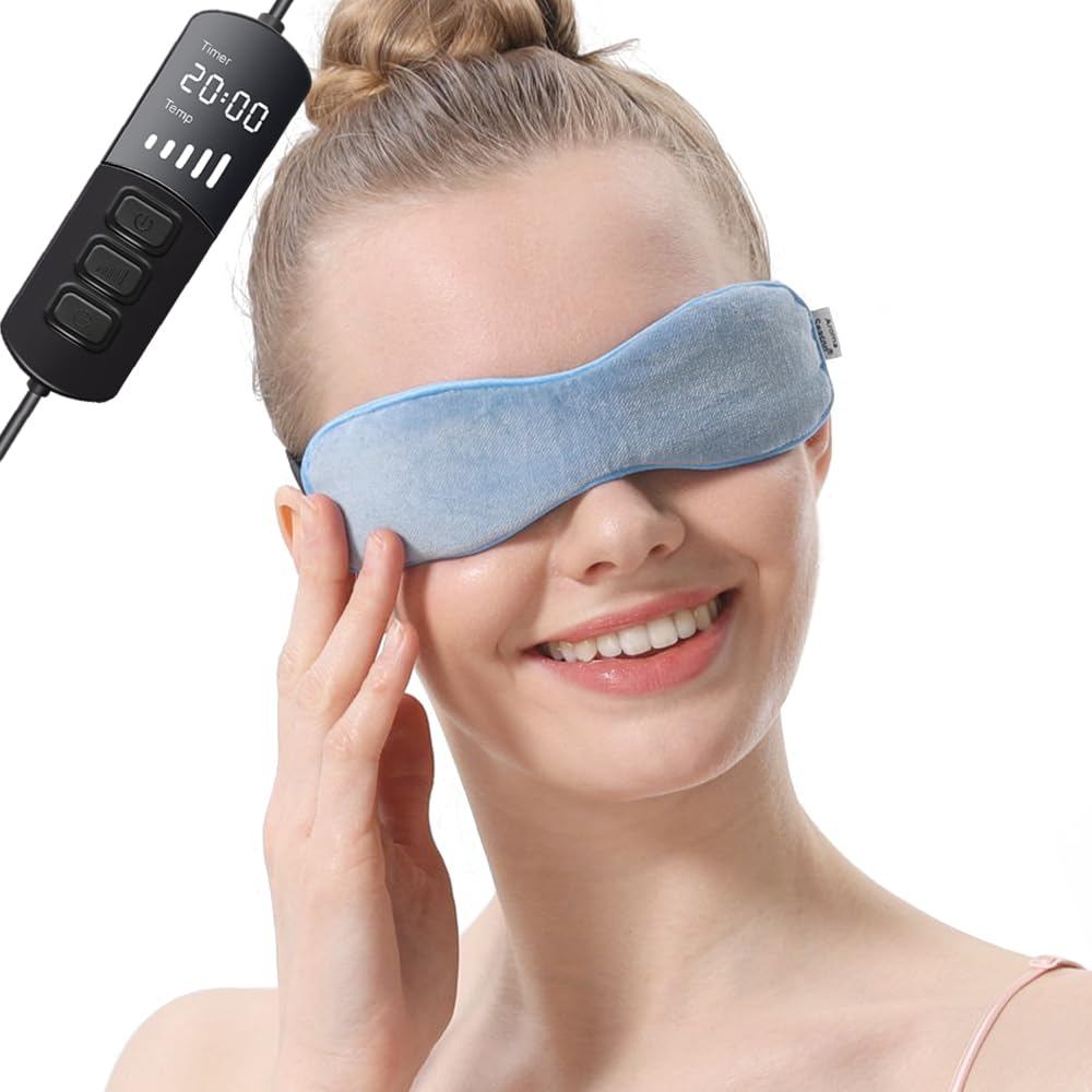 Aroma Season Heated Eye Mask สําหรับตาแห้ง, ประคบตาอุ่นด้วย Flaxseed สําหรับ MGD, Dry Eye Syndrome, 