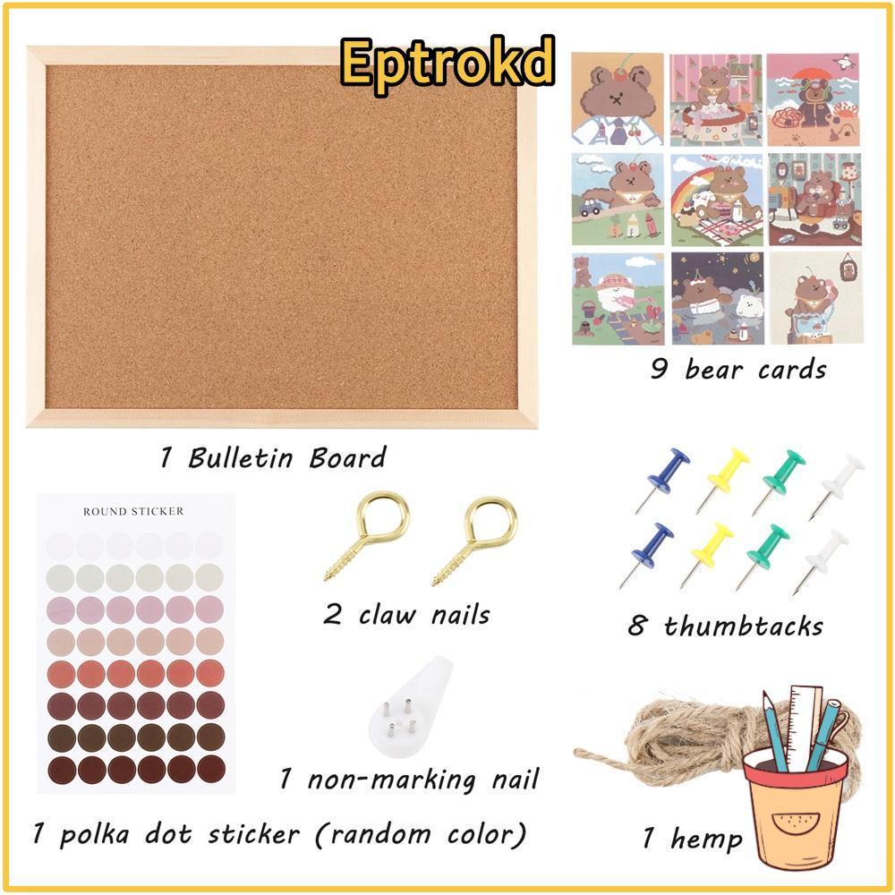 EPTRO Vision Board ไม้ Pin Cork ติดผนัง
