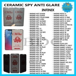 ANTI SCRATCH CERAMIC MATTE ANTI SPY INFINIX SMART HD SMART 7 HD HOT 60 60i 60 PRO 70 4G GT 30 PRO 50