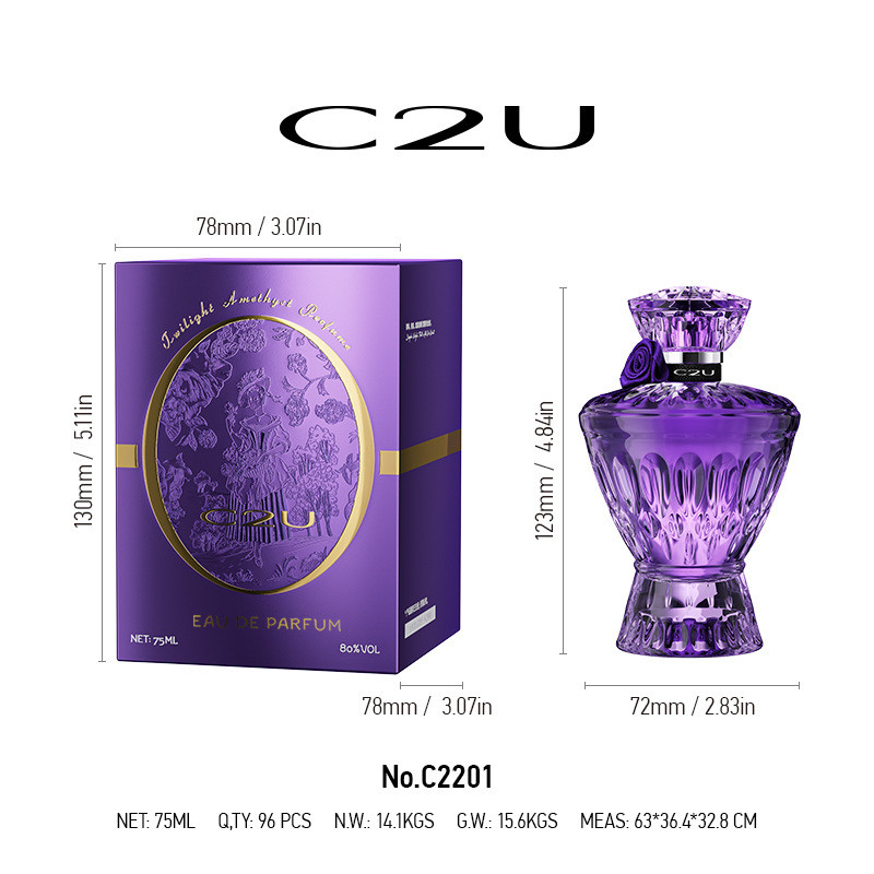 C2U Twilight Amethyst Perfume Paris Weekend Perfume Eau De Toilette Lasting Perfume Ladies Spray