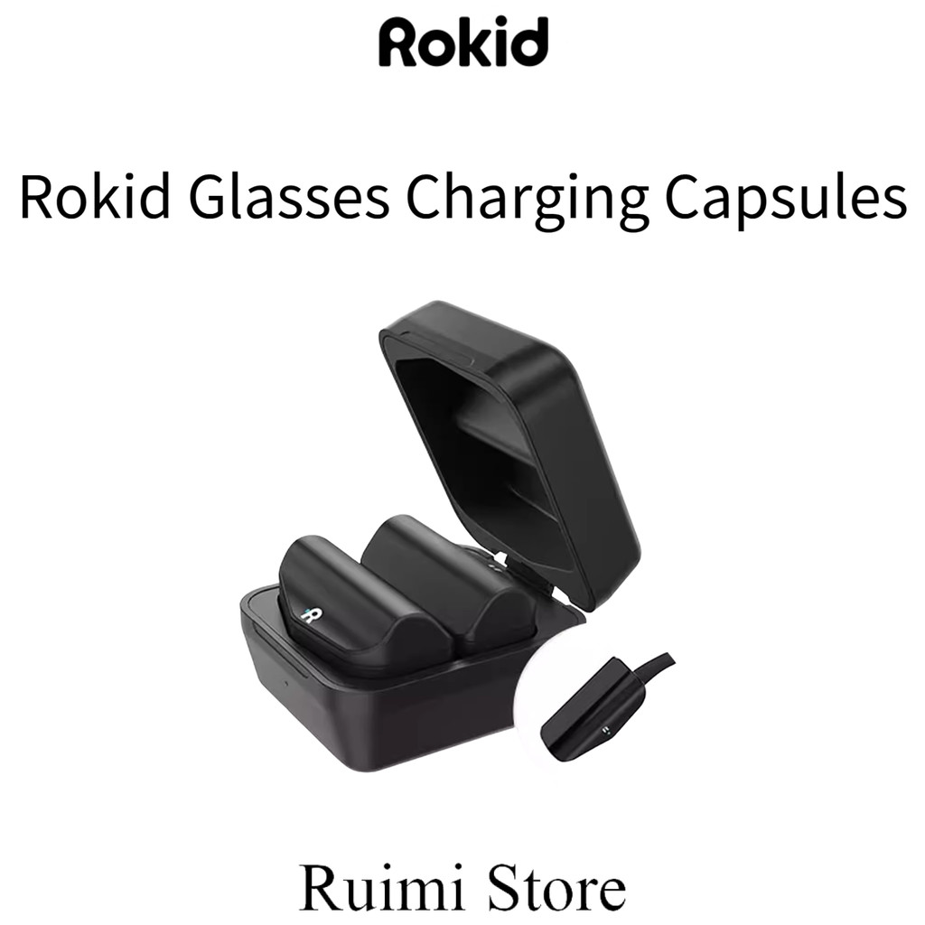 Rokid แว่นตา AI พร้อมชาร์จบatteries แบบแคปซูล ชาร์จได้ถึง 5 ครั้ง