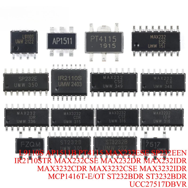 5-10 ชิ้น L9110S AP1511B PT4115 MAX232ESE SP232EEN IR2110STR MAX232CSE MAX232DR MAX232IDR MAX3232CDR