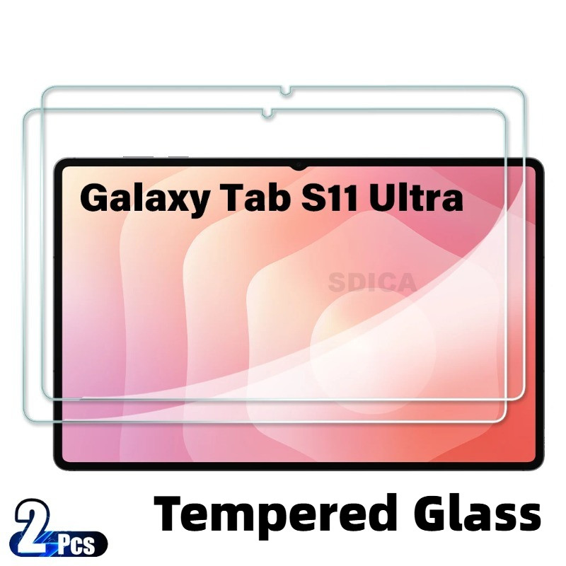 2Pcs HD Glass Screen Protector สําหรับ Samsung Galaxy Tab S11 S10 S9 S8 FE FE + Lite Ultra Ultra Thi