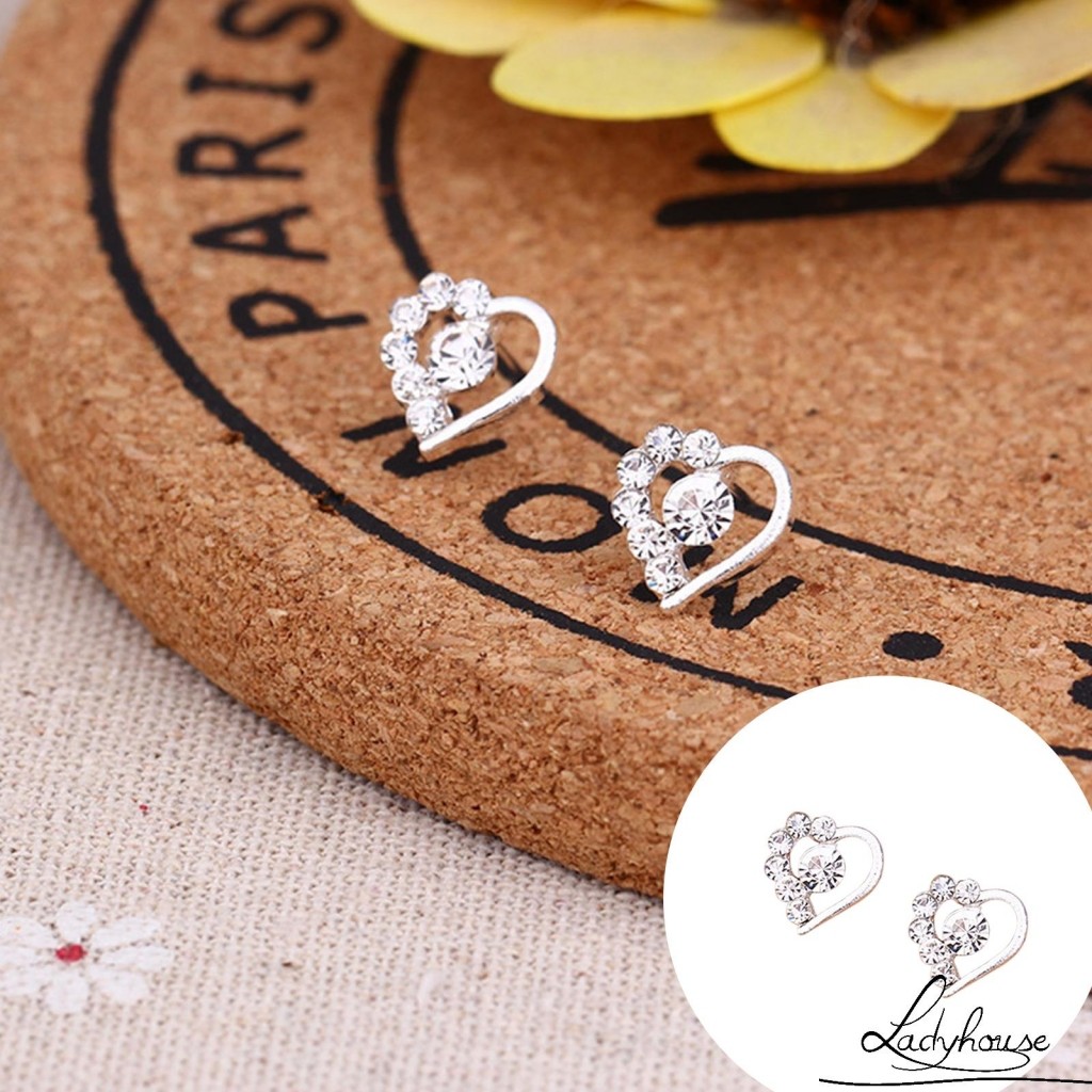LDD-(ส่วนลด)ต่างหูสตั๊ดคริสตัลต่างหู Rhinestone เงาคอลเลกชันเครื่องประดับของขวัญวันวาเลนไทน์