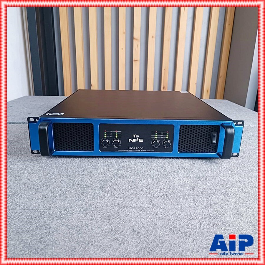 Mynpe 4ch เพาเวอร์แอมป์4ช่อง1000วัตต์8โอห์ม hv41000 HV เพาเวอร์แอมป์