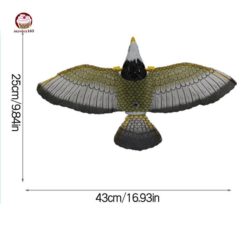 Myoloy Luminous Bird Repellent แขวน Eagle พร้อมเพลง Flying Bird Scarer Flying Bird TH