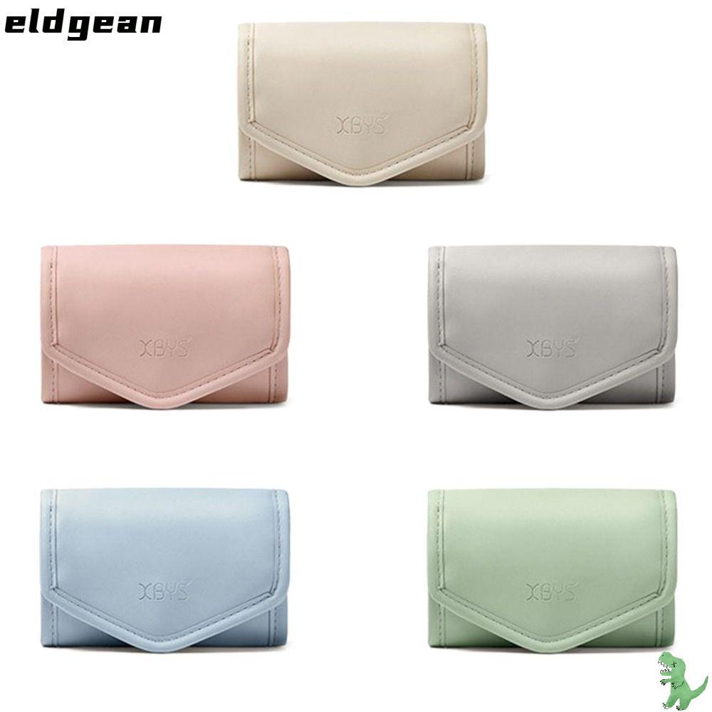 ELDGEAN กระเป๋าเครื่องประดับ,กระเป๋าหนังพับสร้อยคอต่างหู,แฟชั่นกระเป๋าพกพาขนาดเล็ก