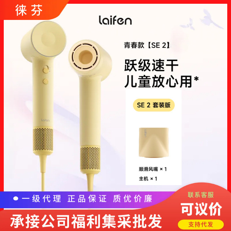 Laifen เครื่องเป่าผมความเร็วสูง SE 2 ชุดดูแลเส้นผมในครัวเรือน Quick-Drying Laifen เครื่องเป่าผมของขว