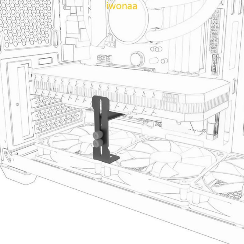 Iwo GPU Support Bracket อลูมิเนียมแบบปรับได้ GPU Bracket กราฟิกการ์ดรองรับ GPU Stand Holder GPU Supp