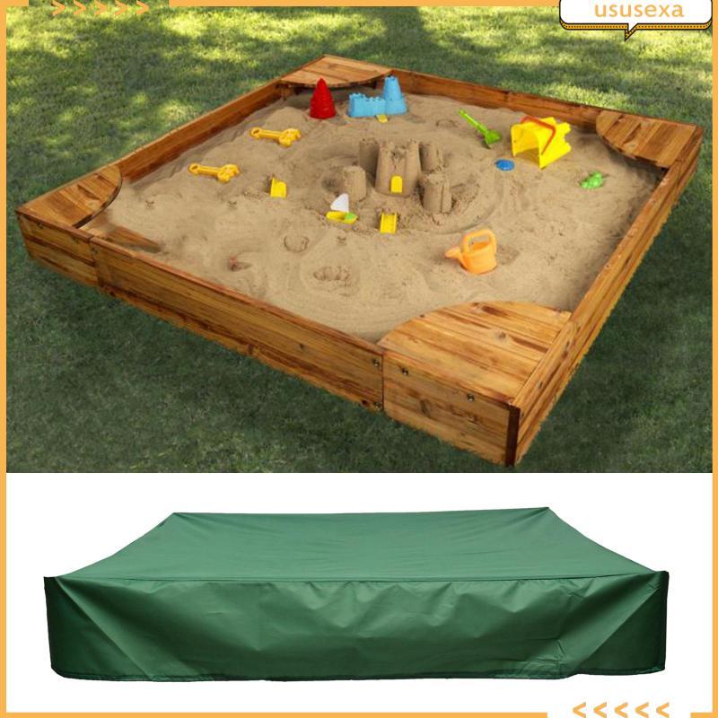 [Ususexa] Protection Sandbox Cover Sandbox Dirt Proof Square Green Accessories Oxford