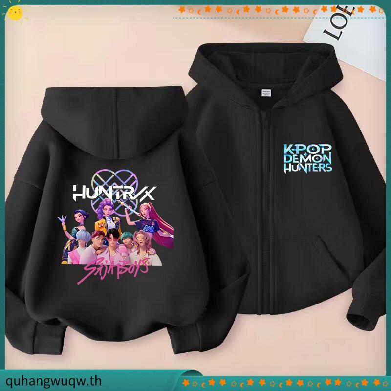 Kpop Demon hunter Hunttrix - K-Pop Demon Hunters Zipper Jacket Anime Huntrix Jacket